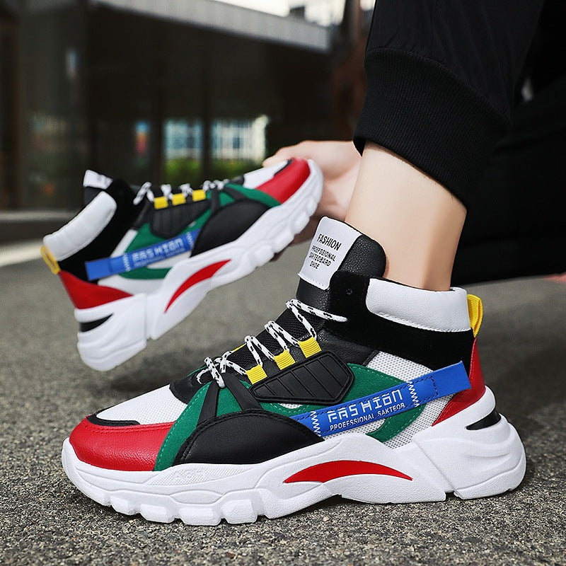 Zapatillas deportivas con cordones y colores a juego para hombre