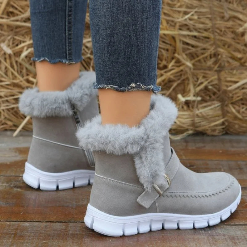 New Snow Boots Winter Warm Plush Ankle Boots