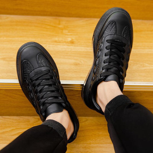 Zapatillas deportivas casuales de cuero de moda para hombre