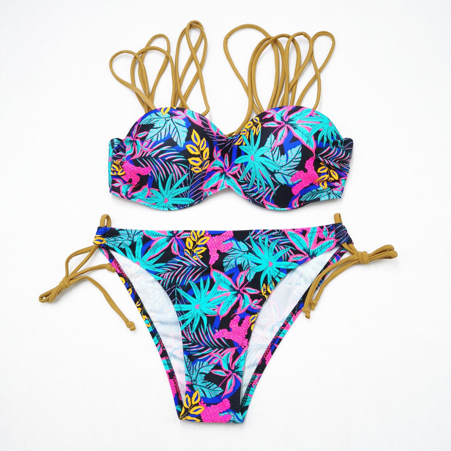 Ladies Bikini Print Split Swimsuit Swimwear