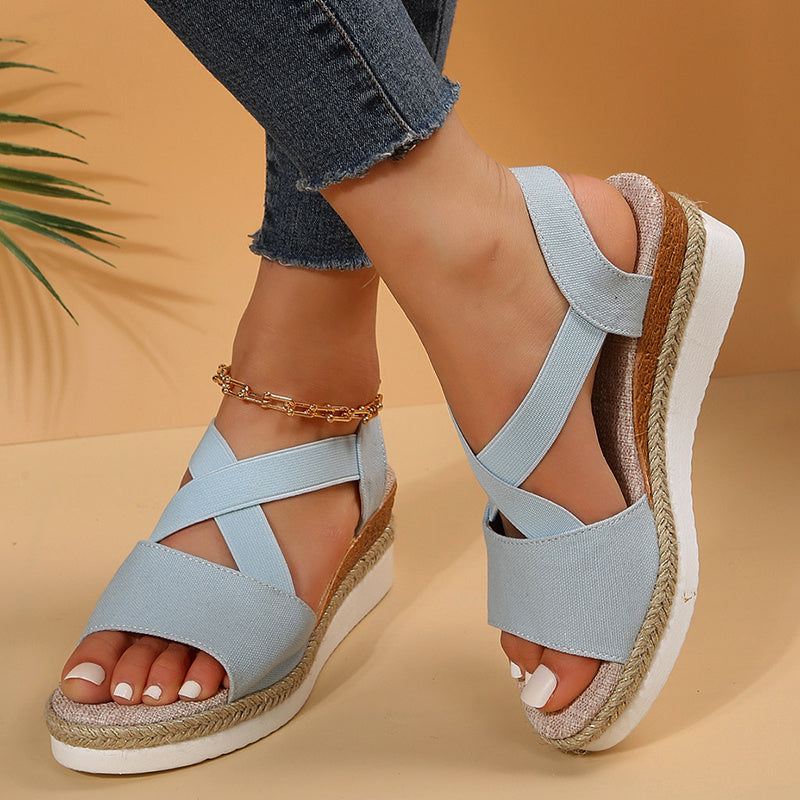 Sandalias de cuña para mujer