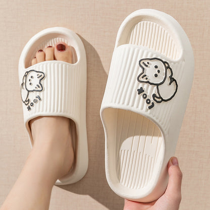 Cute Cat Slippers Summer Women Home Shoes