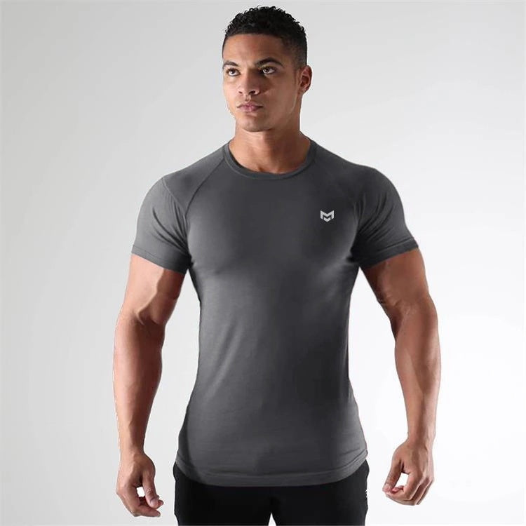 Camiseta de manga corta para gimnasio, ropa de gimnasio de secado rápido