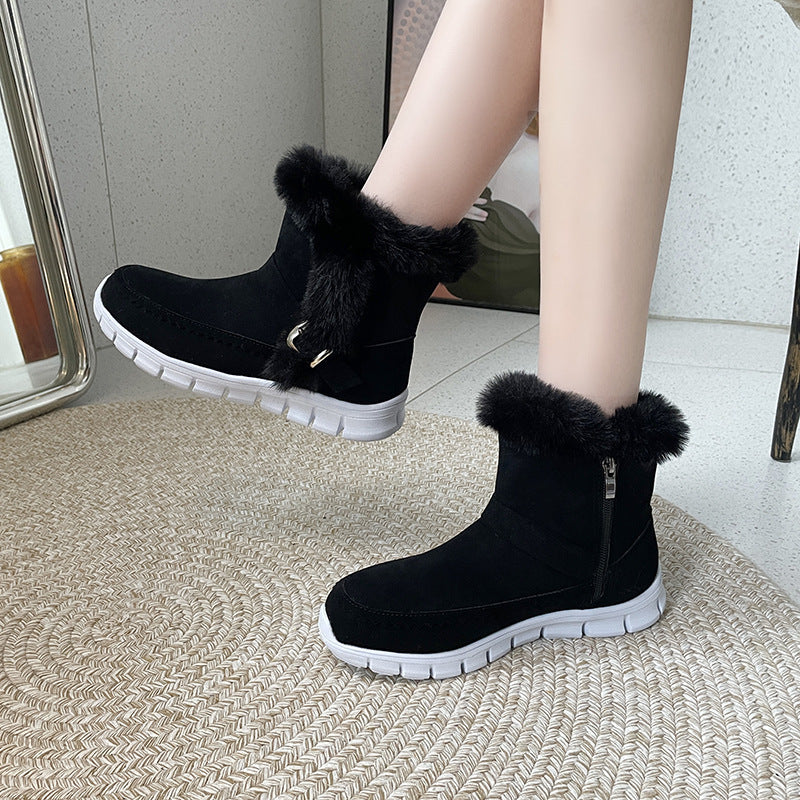 New Snow Boots Winter Warm Plush Ankle Boots