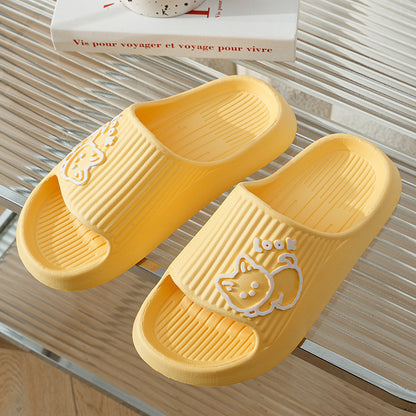 Cute Cat Slippers Summer Women Home Shoes