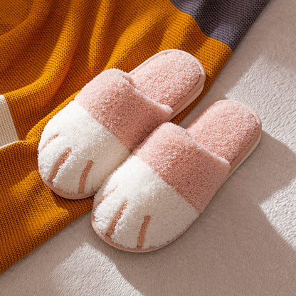 Pantuflas Paw Otoño Invierno Zapatos de casa Mujer