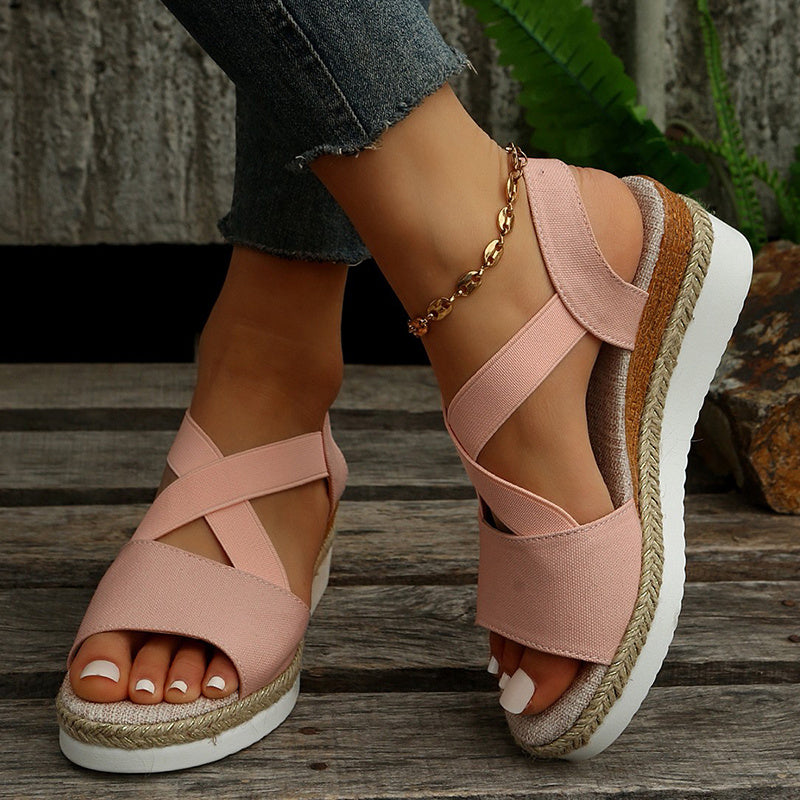 Sandalias de cuña para mujer