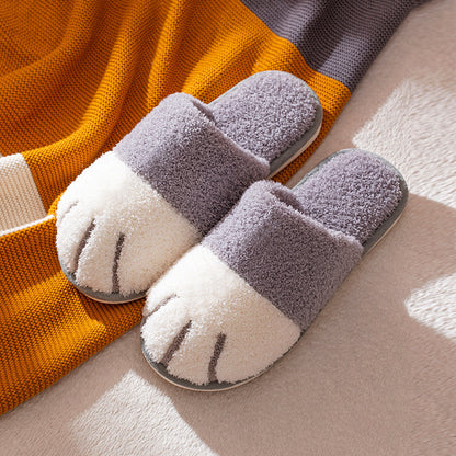 Pantuflas Paw Otoño Invierno Zapatos de casa Mujer