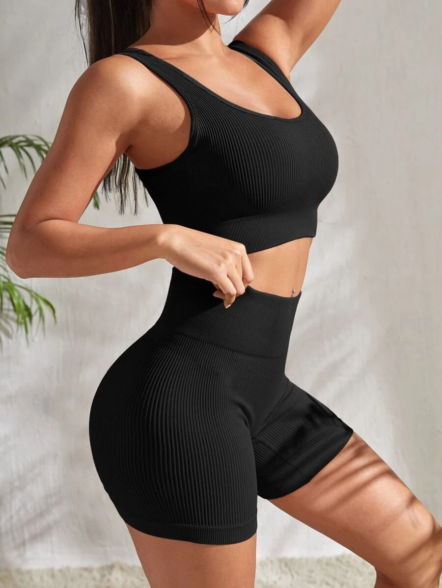 Yoga Clothes Shorts Sports Suit Women