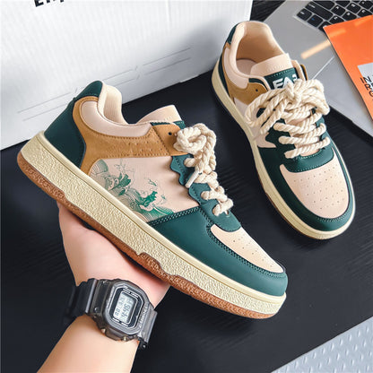 Lace-up Fashion Comfortable Breathable Flats Sneakers