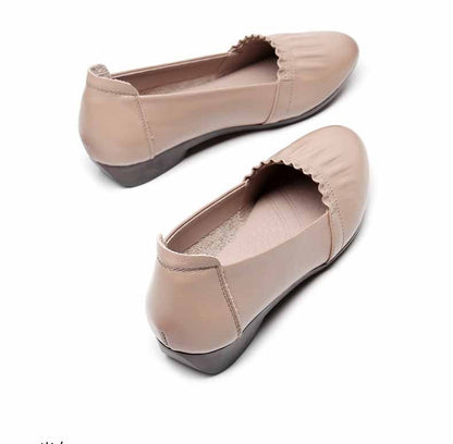 Women's First Layer Cowhide Flat Shoes