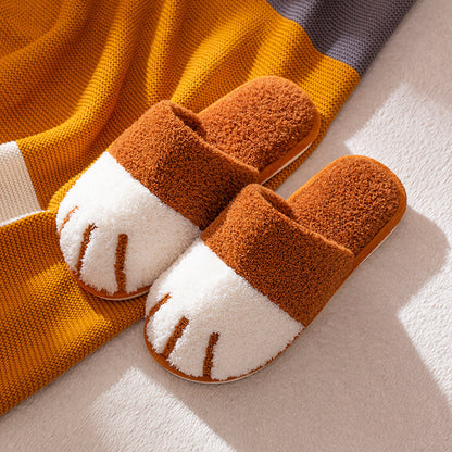 Pantuflas Paw Otoño Invierno Zapatos de casa Mujer