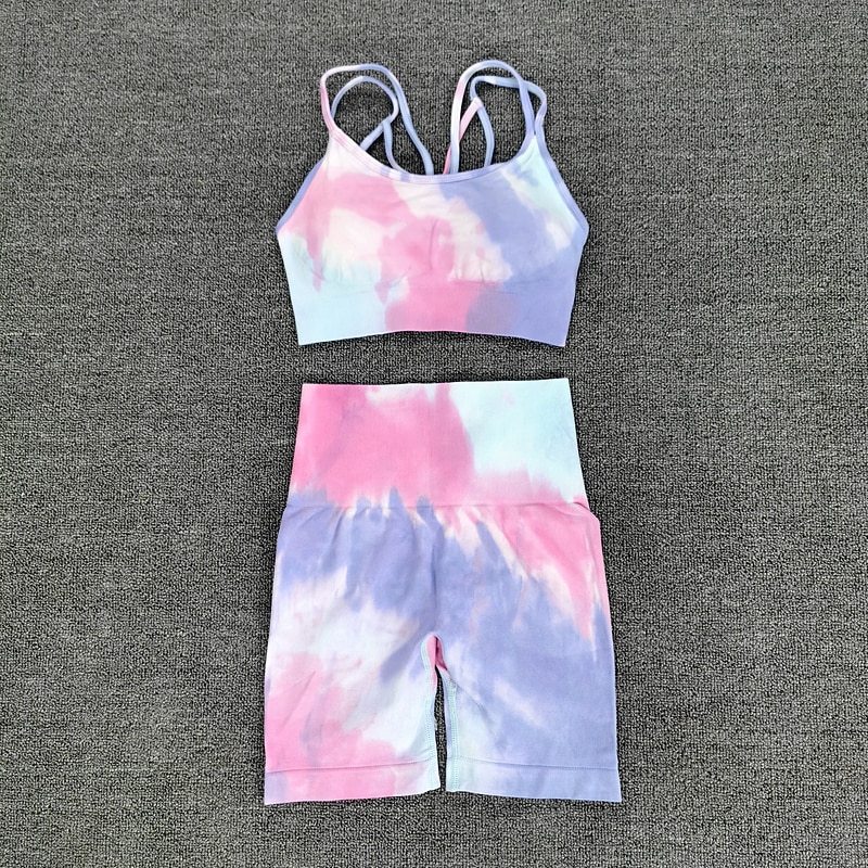 Seamless Sport Set Women Two Piece 2PCS