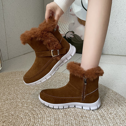 New Snow Boots Winter Warm Plush Ankle Boots