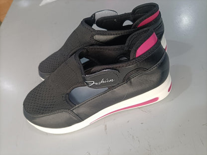 Zapatillas de deporte para mujer, nuevas, informales, de verano, con cuña baja