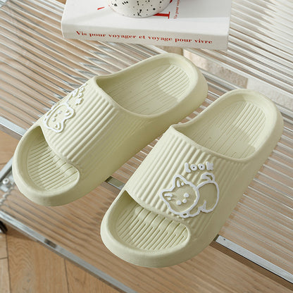 Cute Cat Slippers Summer Women Home Shoes