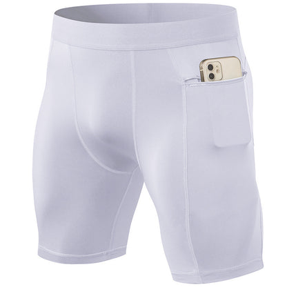 Men's Tight Gym Shorts With Zip Pockets