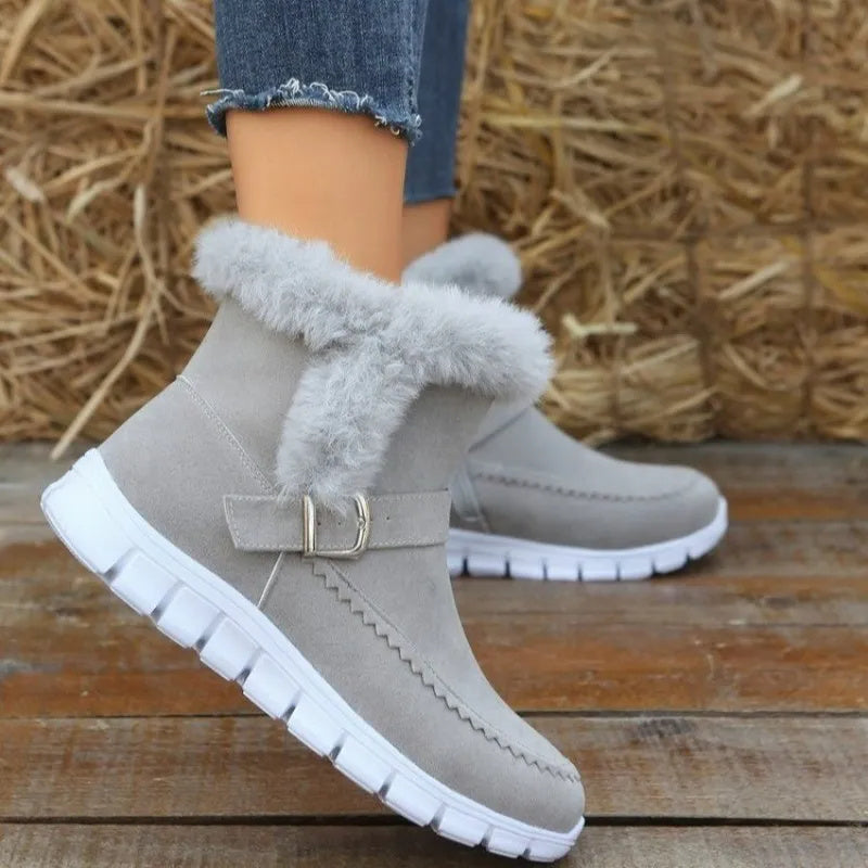 New Snow Boots Winter Warm Plush Ankle Boots