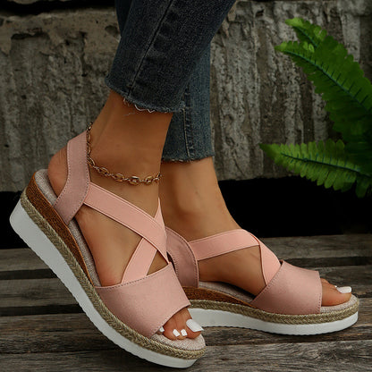 Sandalias de cuña para mujer