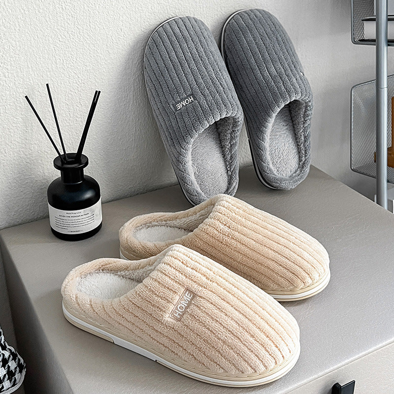 Simple Cotton Slippers Winter